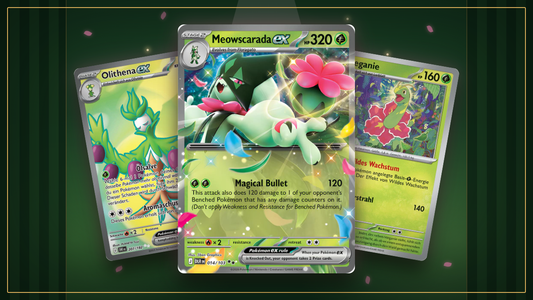 Maskagato-ex-Deck aus Pokémon Delta-Herrschaft: Maskagato-ex, Olithena-ex und Meganie