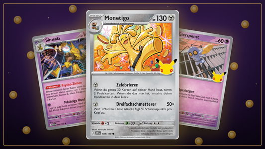 Monetigo-Deck aus 30 Jahre mit Simsala und Gierspenst