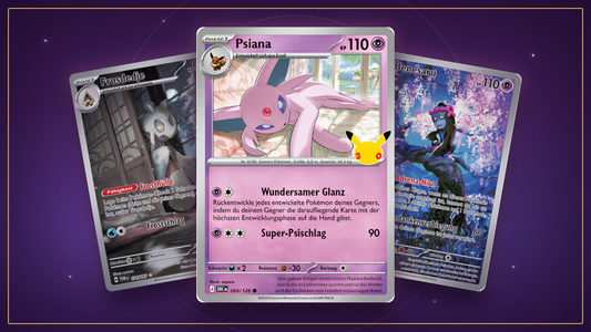 Psiana-Deck aus Pokémon 30 Jahre: Psiana, Frosdedje und Benesaru