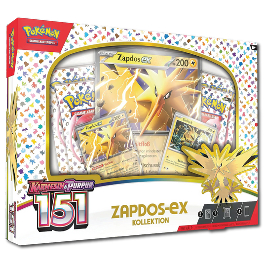 [DE] Karmesin & Purpur: 151 Zapdos-ex Kollektion