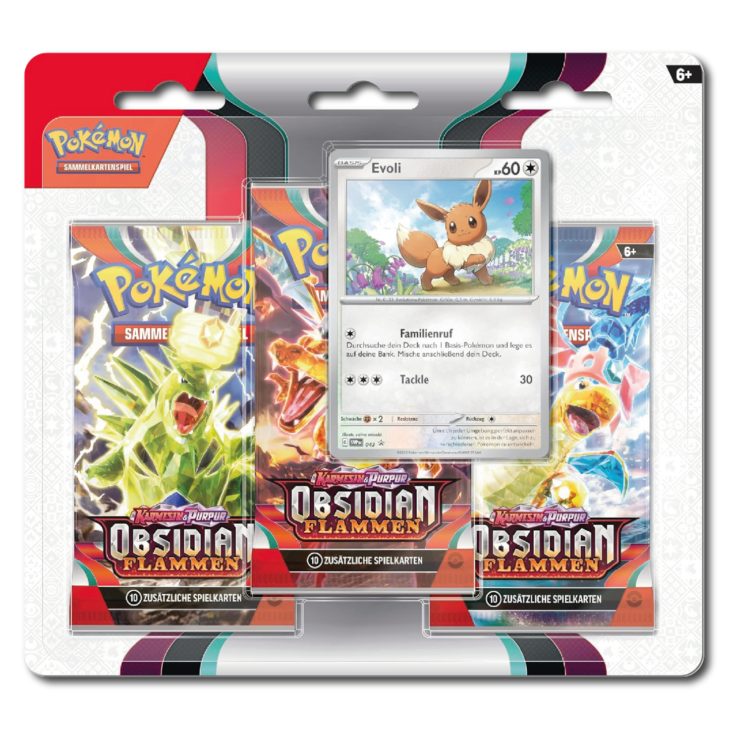 [GER] Scarlet & Violet: Obsidian Flames 3-Pack-Blister