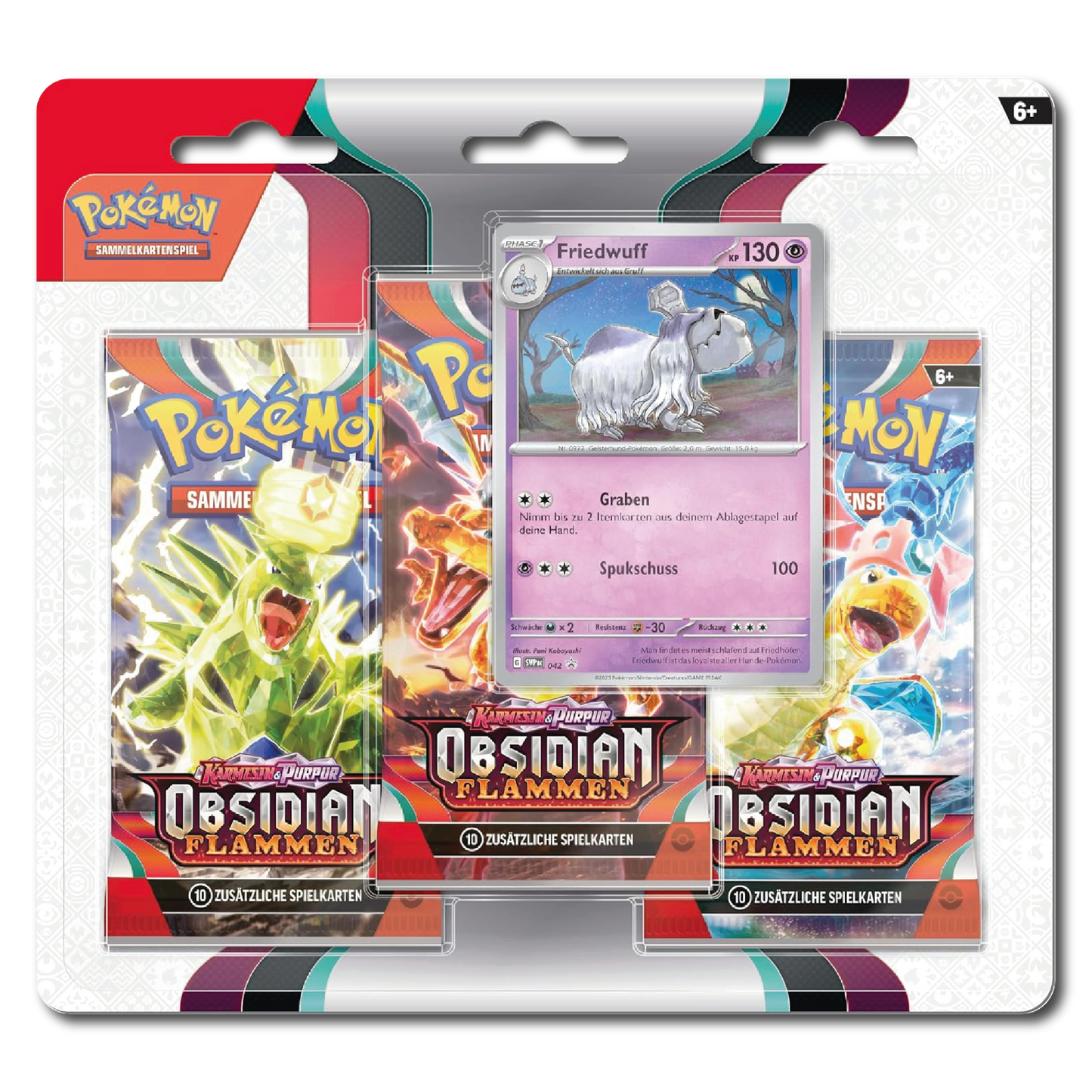 [GER] Scarlet & Violet: Obsidian Flames 3-Pack-Blister